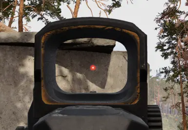 OUTDATED USE THE RETICLES MOD INSTEAD - LINK IN DESCRIPTION -- Red Dot for Holographic Sight